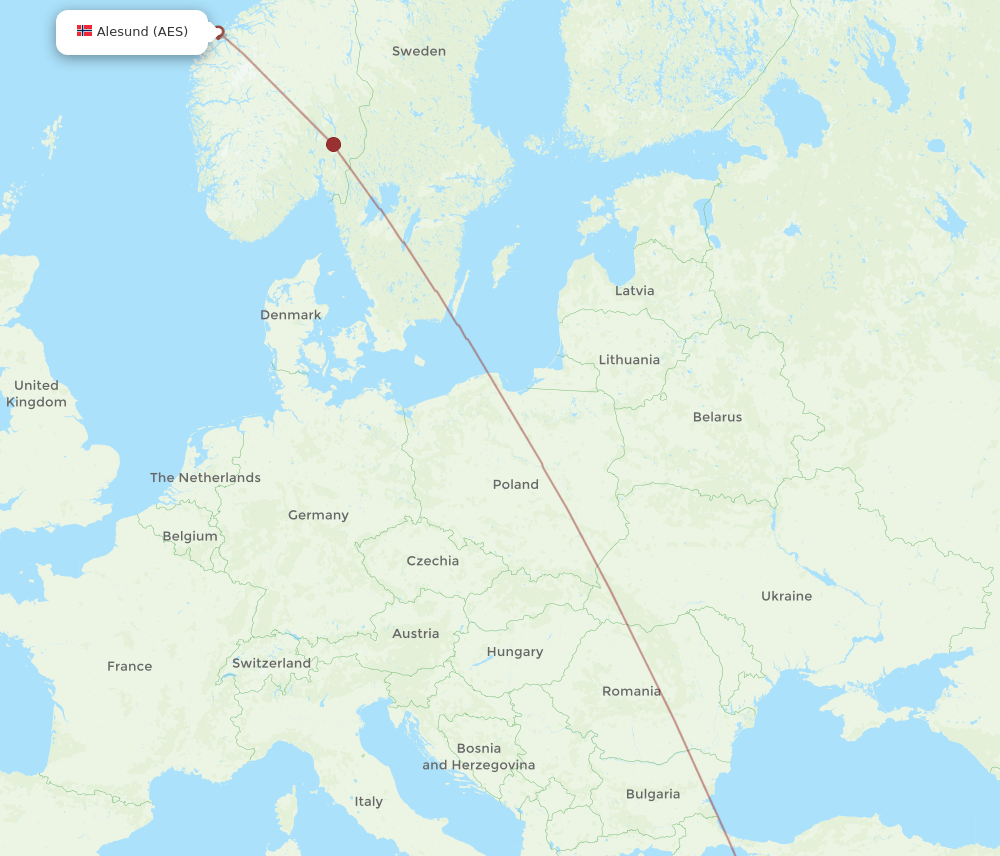 AYT-AES flight routes