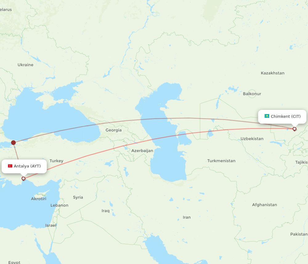 AYT-CIT flight routes