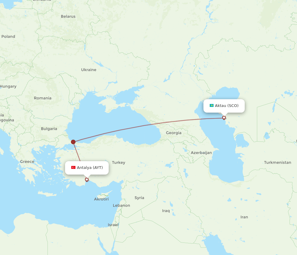 AYT-SCO flight routes