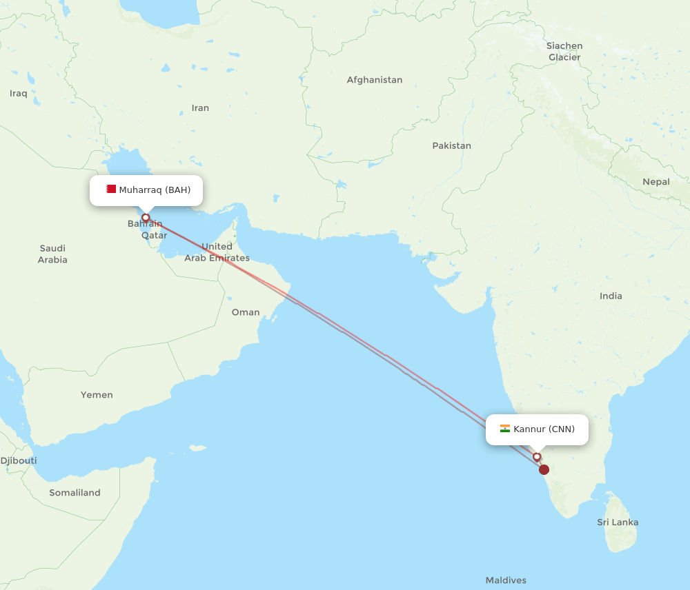 BAH-CNN flight routes