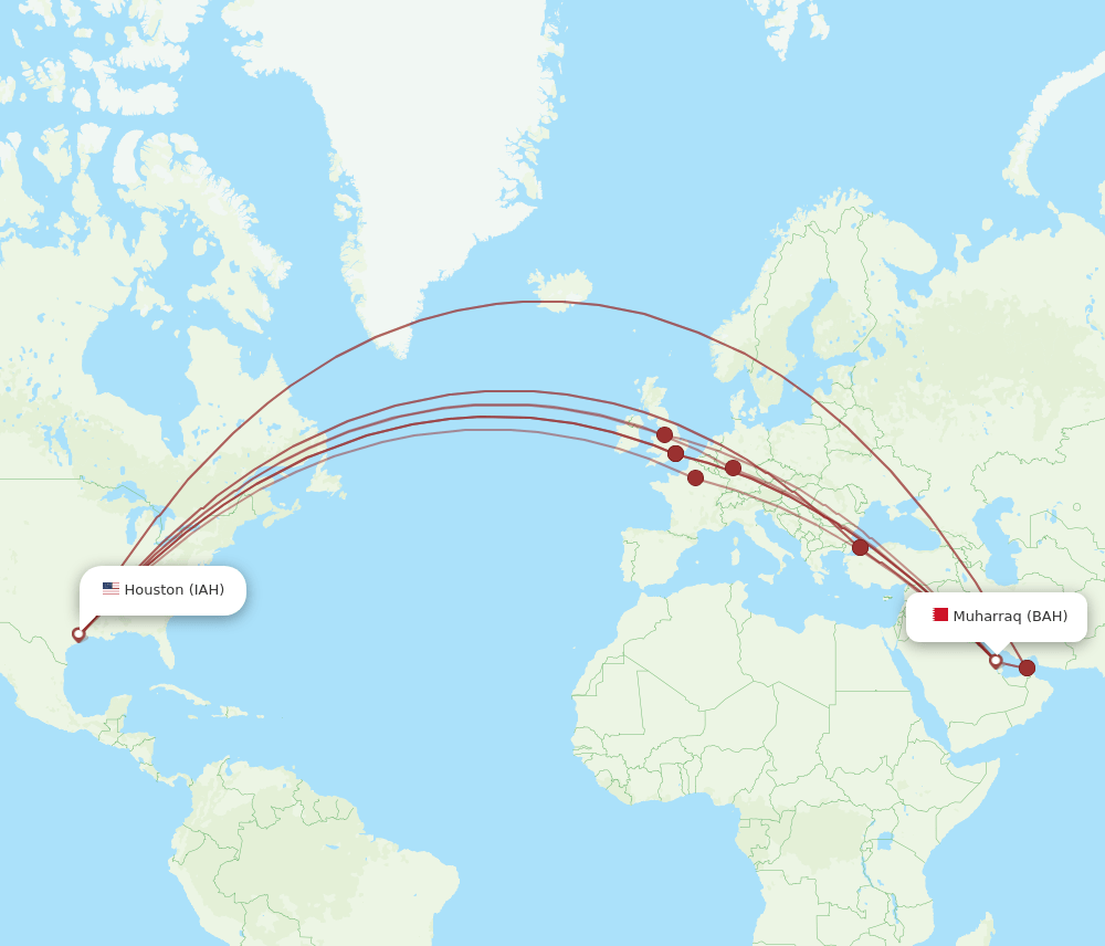BAH-IAH flight routes