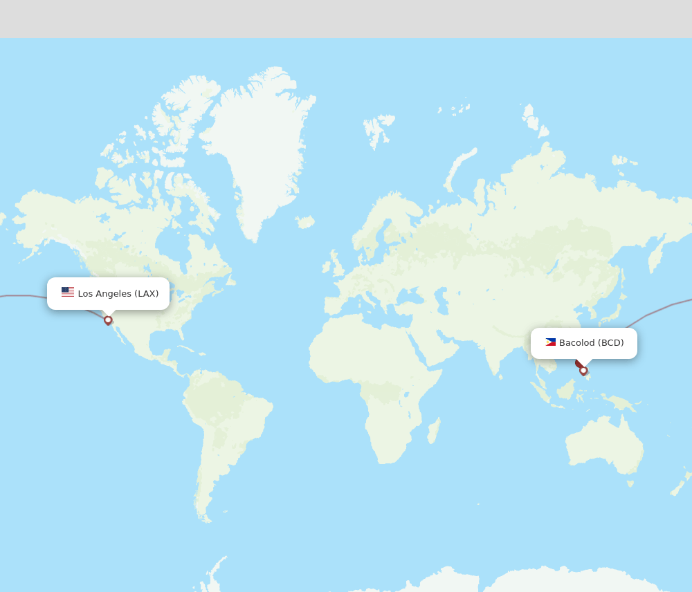 BCD to LAX flights and routes map