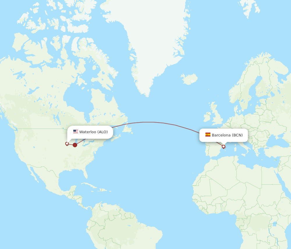 BCN-ALO flight routes