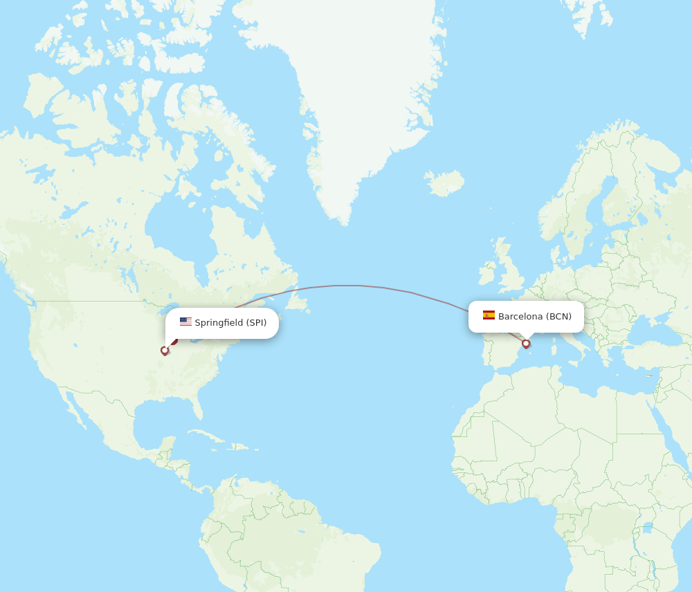 BCN-SPI flight routes