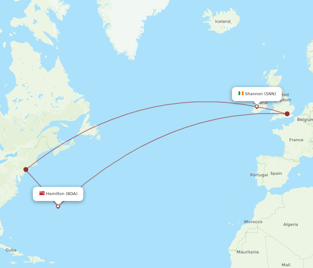 BDA-SNN flight routes