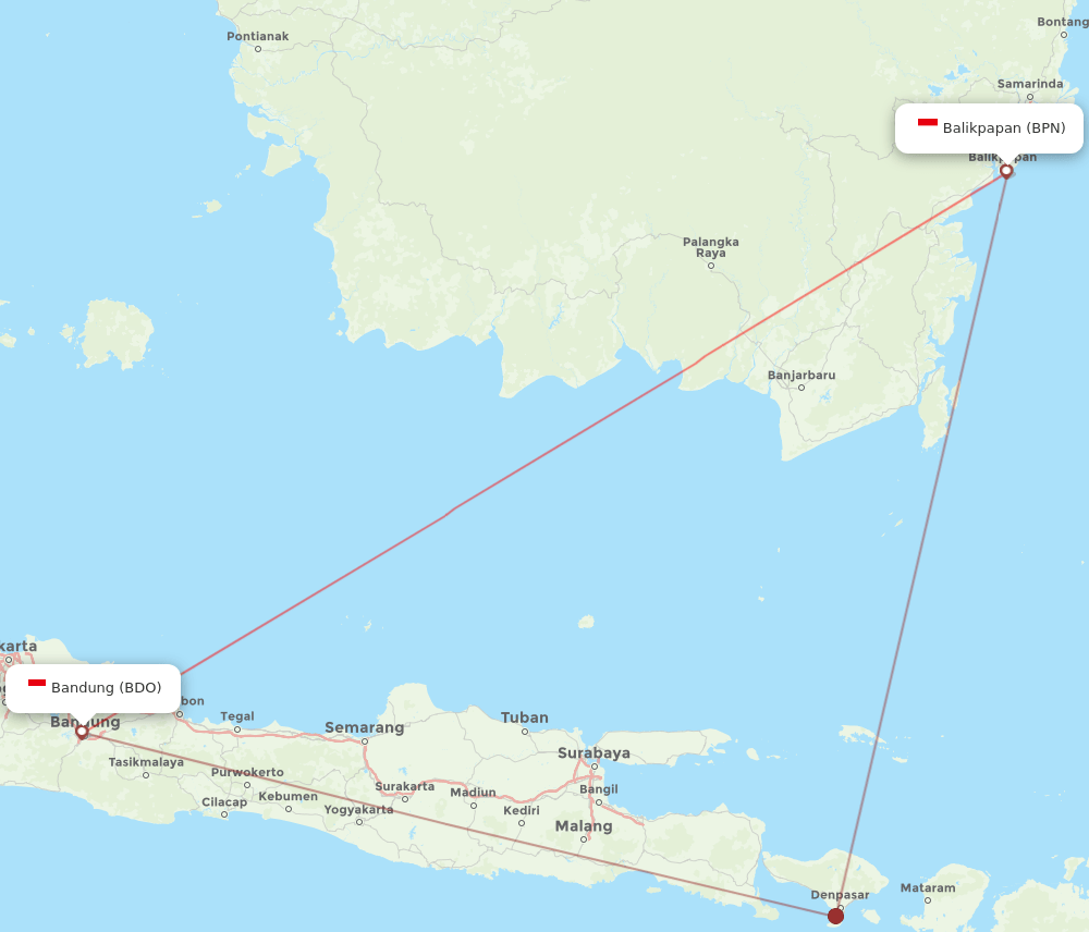 BDO-BPN flight routes