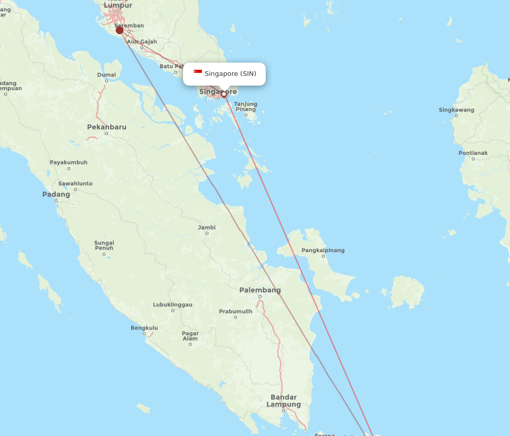 BDO-SIN flight routes