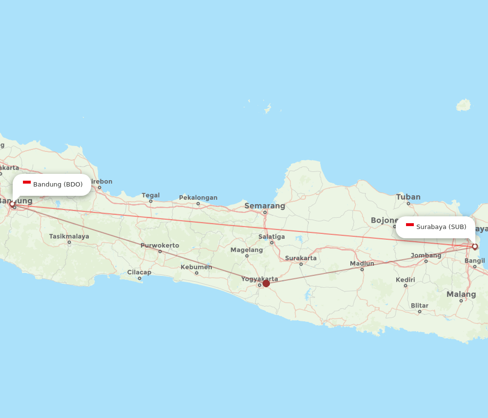 BDO-SUB flight routes