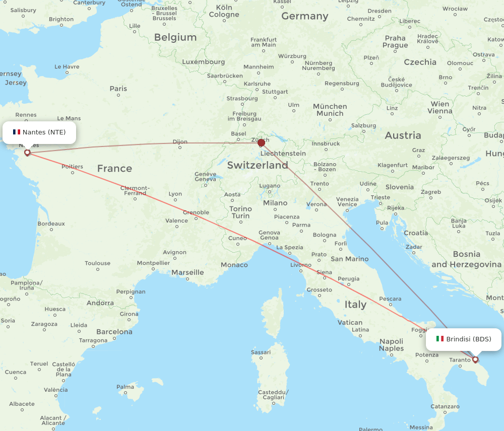 BDS-NTE flight routes