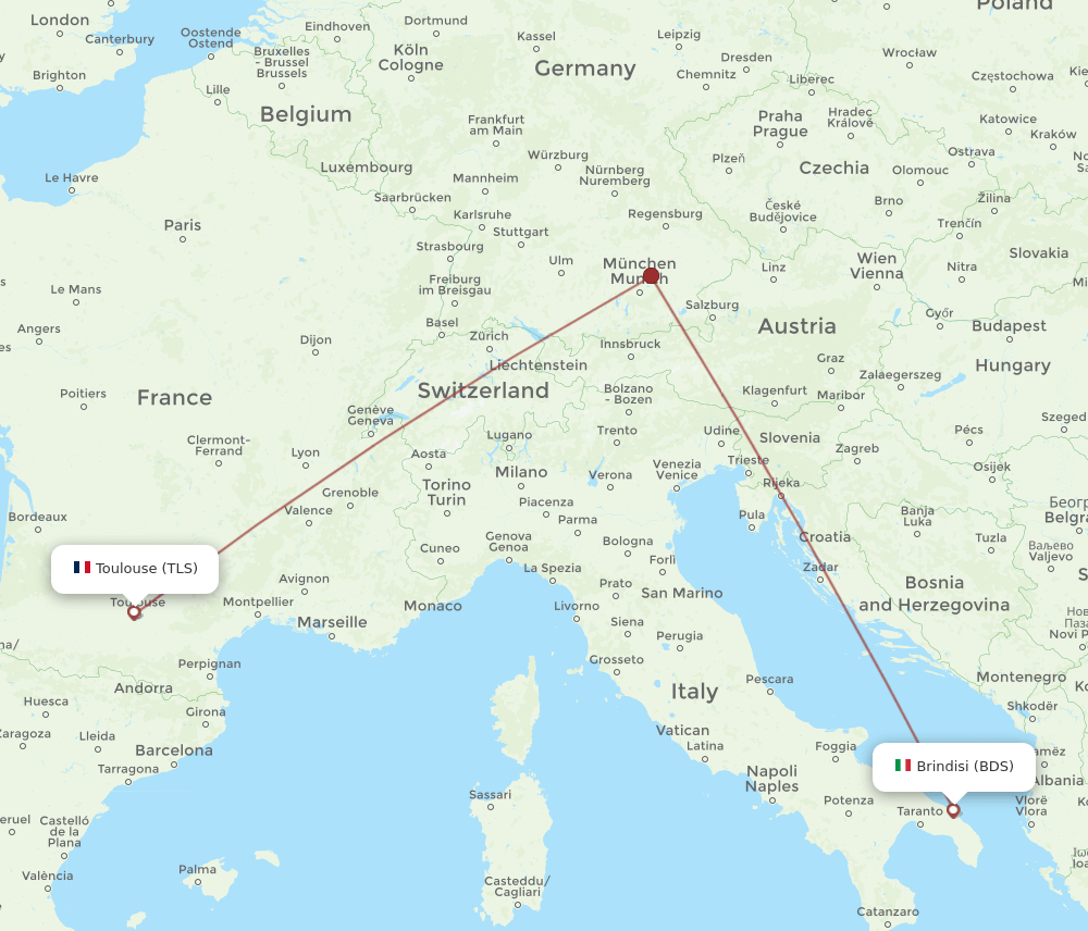 BDS-TLS flight routes