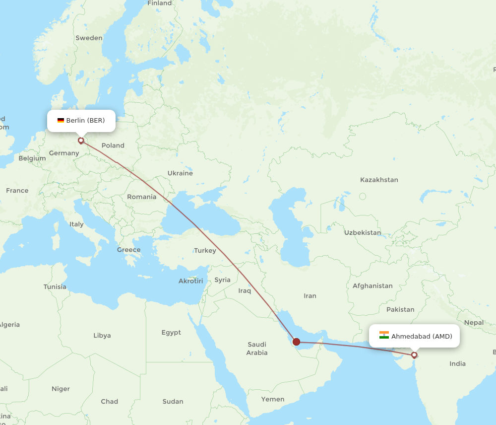 BER-AMD flight routes