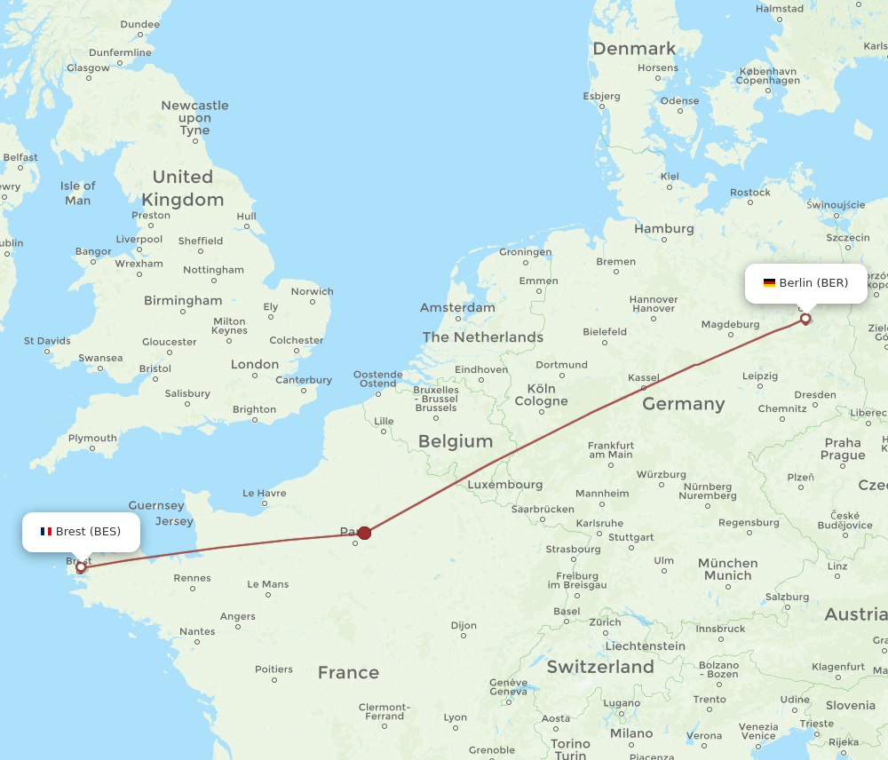 BER-BES flight routes