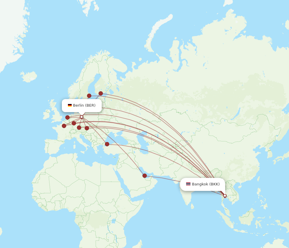 BER-BKK flight routes