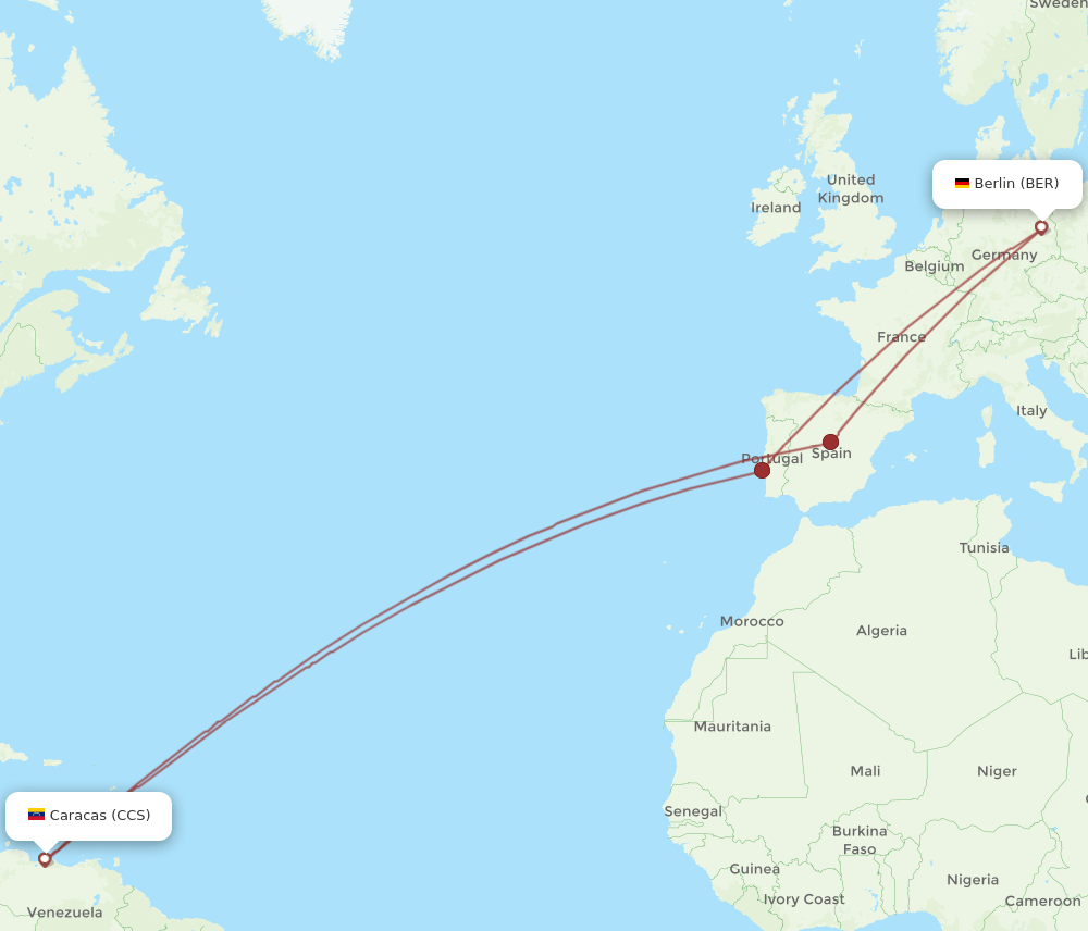 BER-CCS flight routes