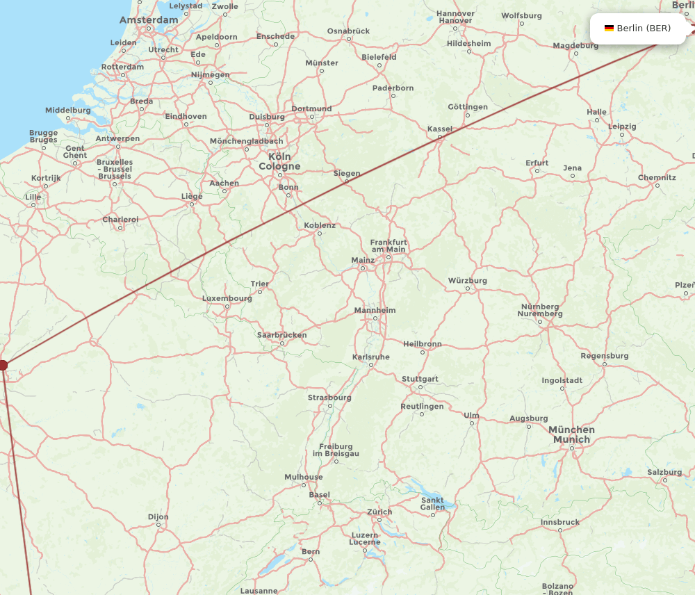 BER-CFE flight routes