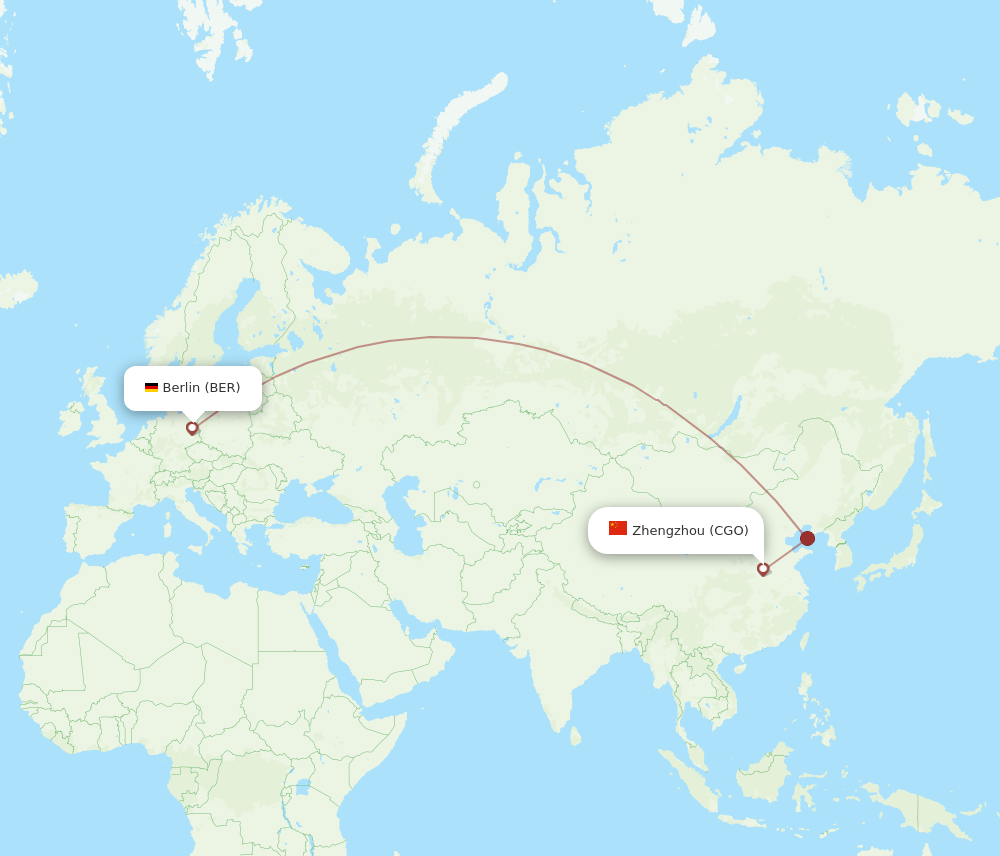 BER-CGO flight routes