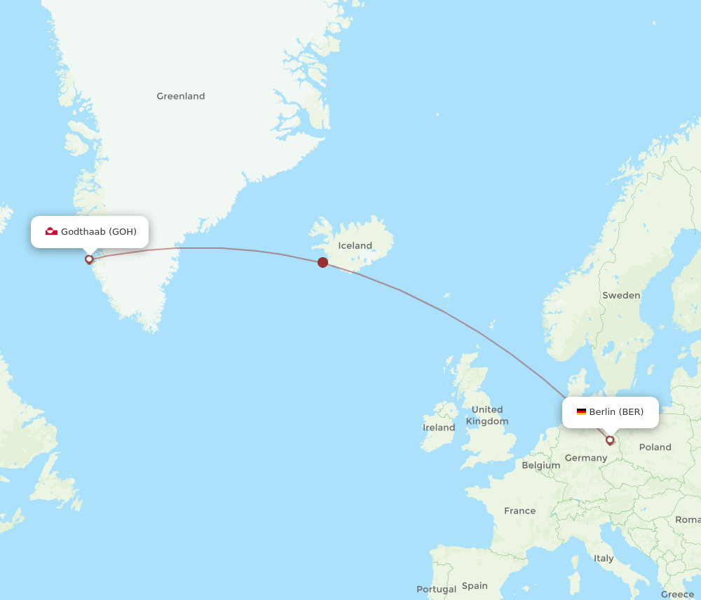 BER-GOH flight routes