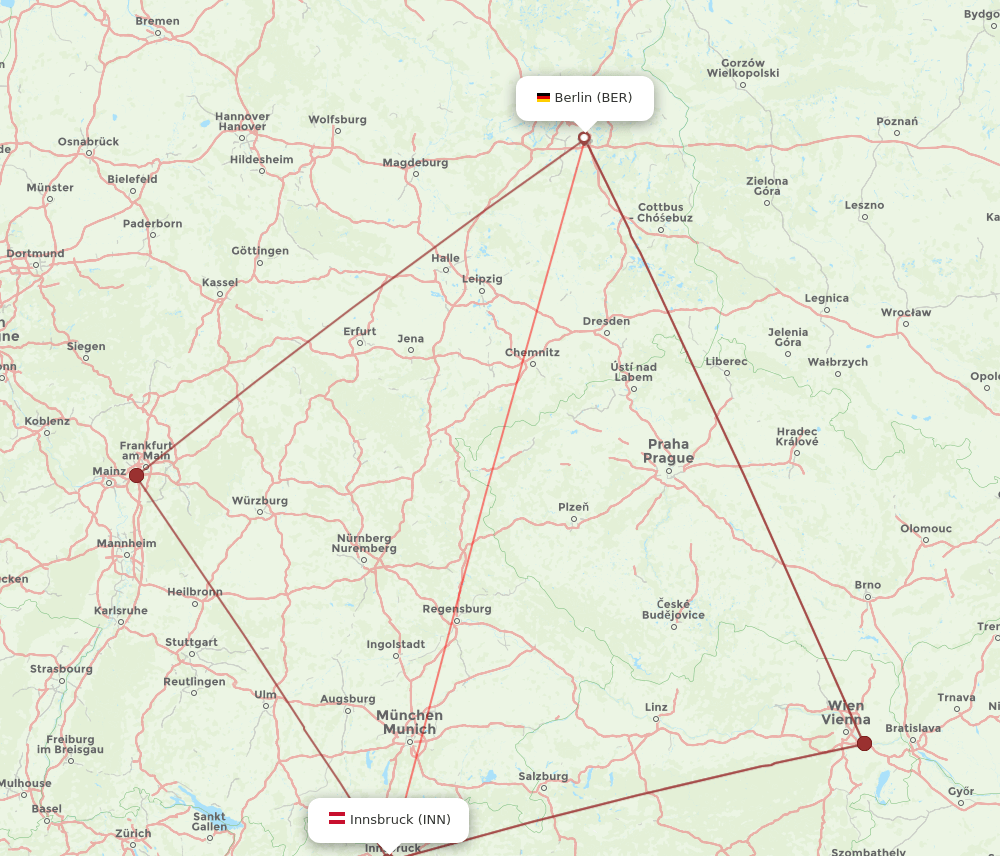BER-INN flight routes