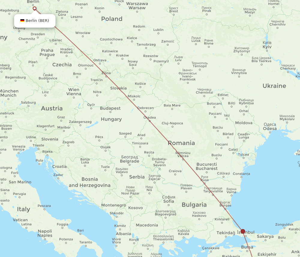 BER-ISE flight routes