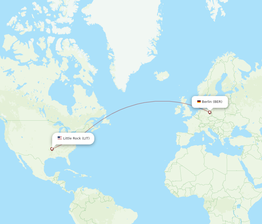 BER-LIT flight routes