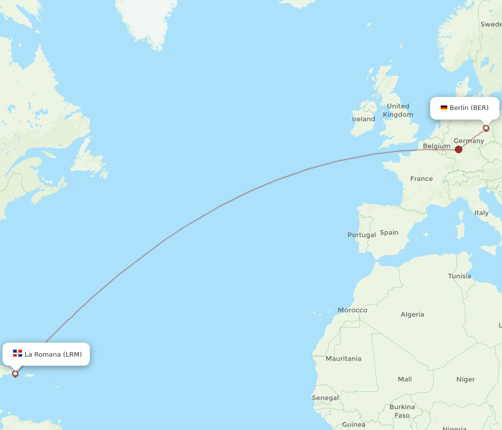 BER-LRM flight routes