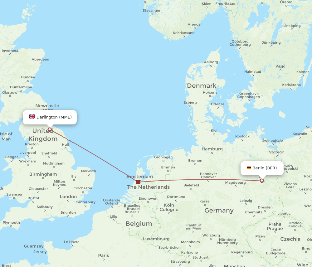 BER-MME flight routes