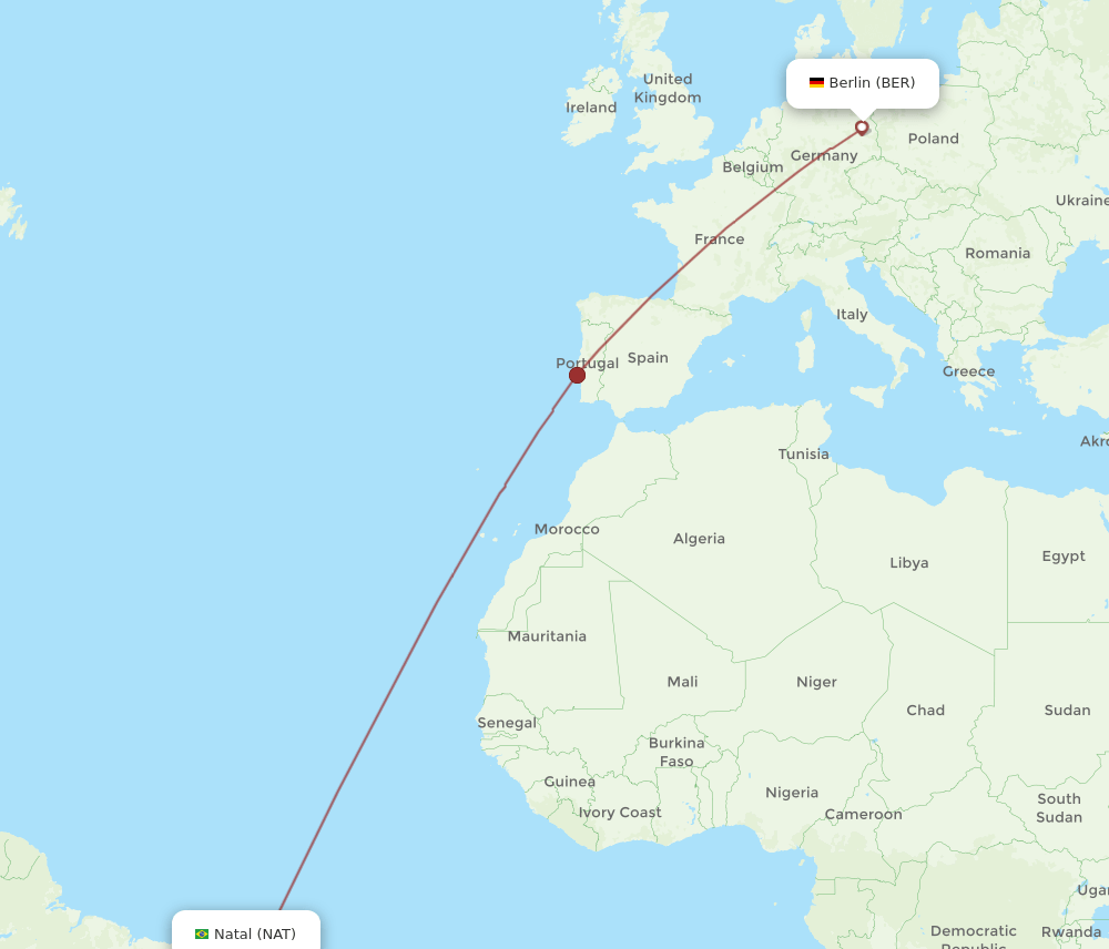 BER-NAT flight routes