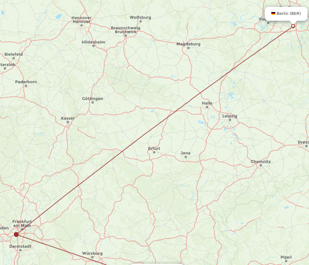 BER-NUE flight routes