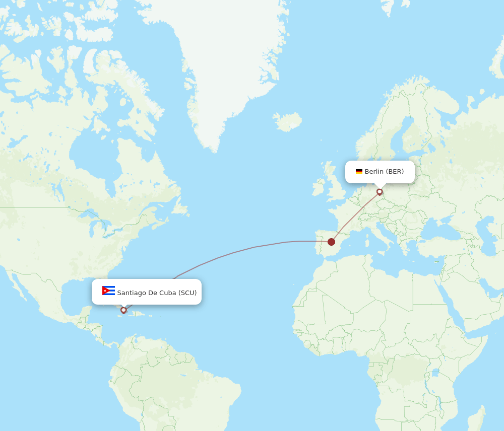 BER-SCU flight routes