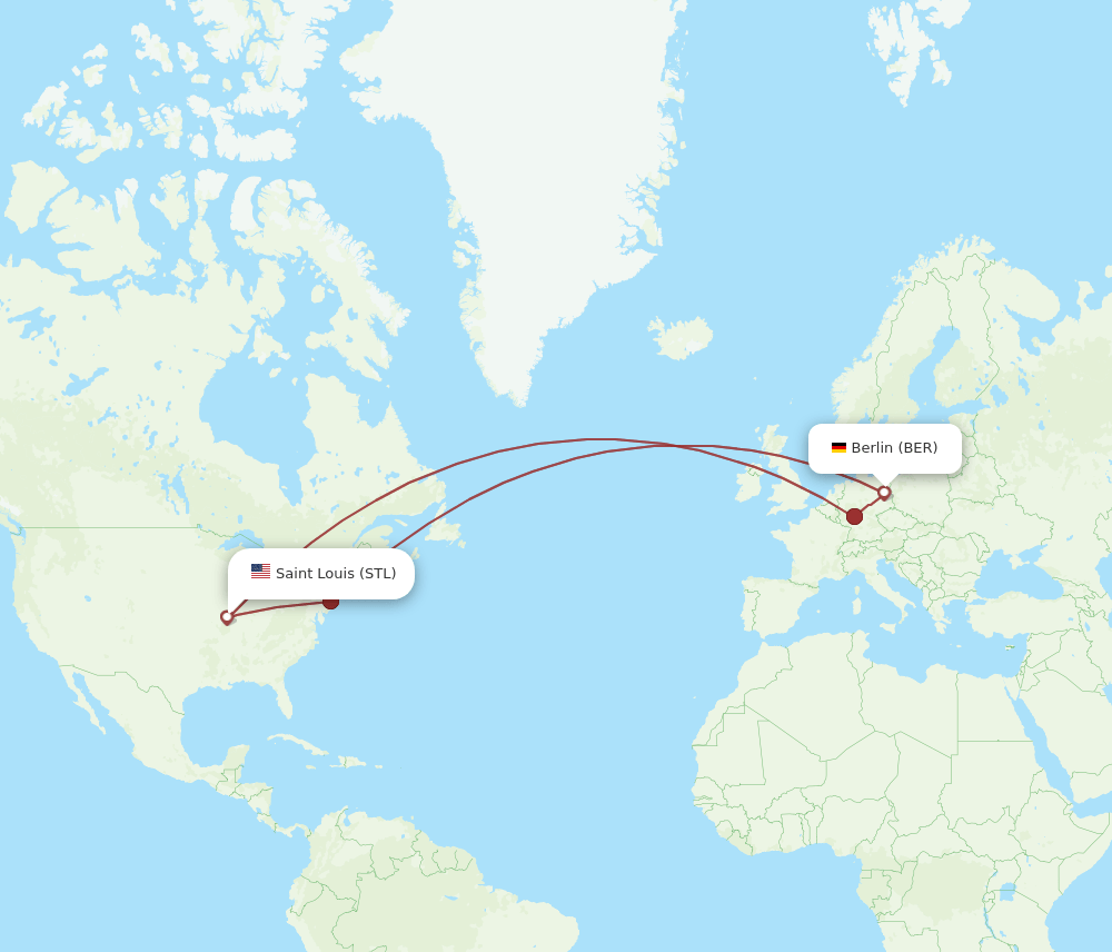 BER-STL flight routes