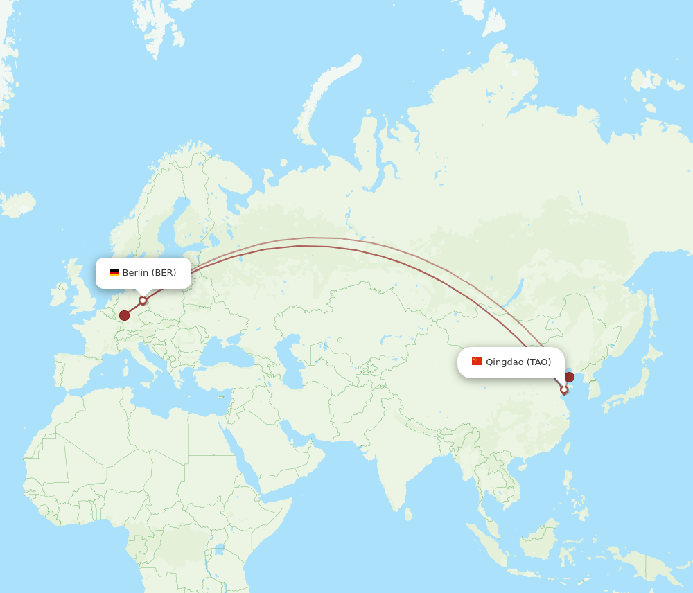 BER-TAO flight routes