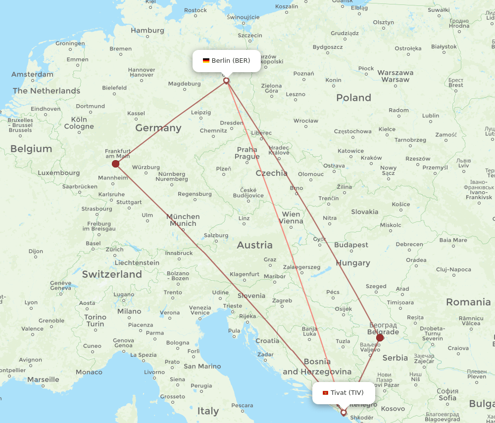 BER-TIV flight routes