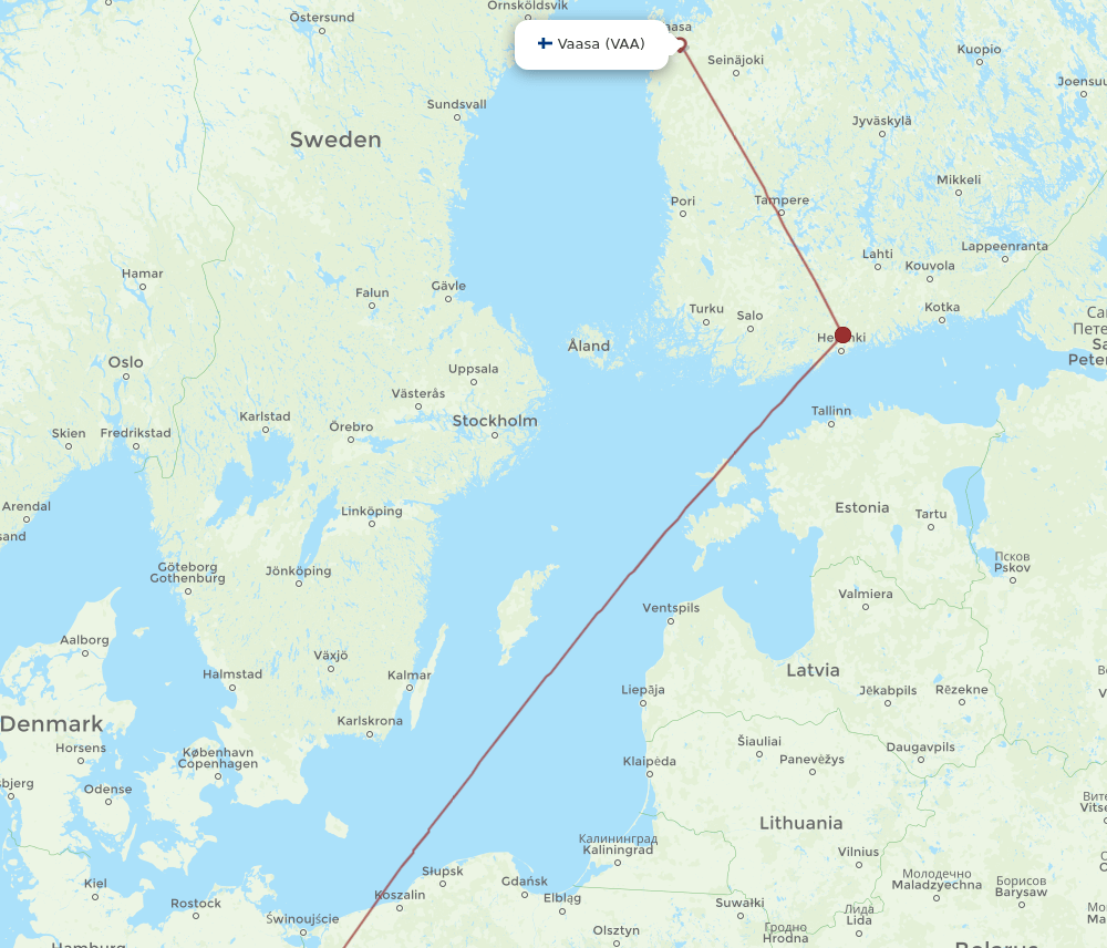 BER-VAA flight routes