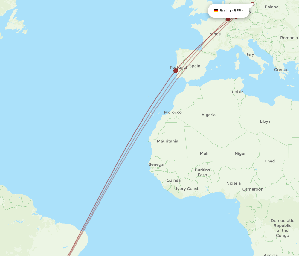 BER-VCP flight routes