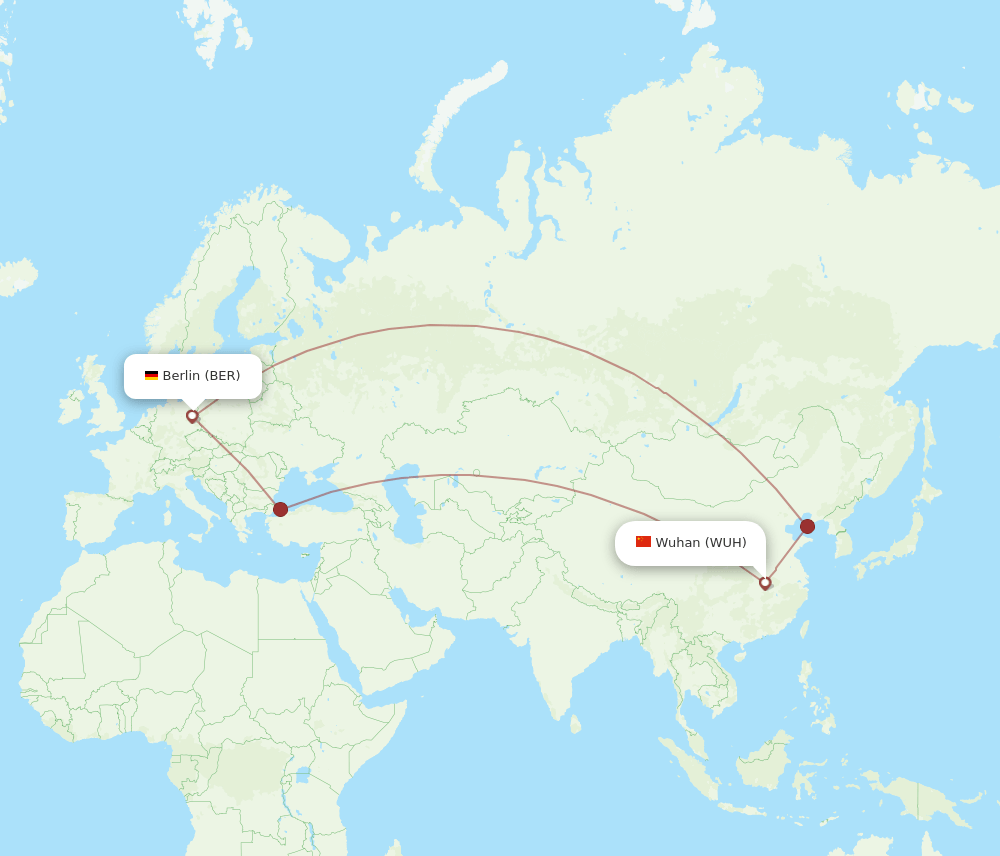 BER-WUH flight routes
