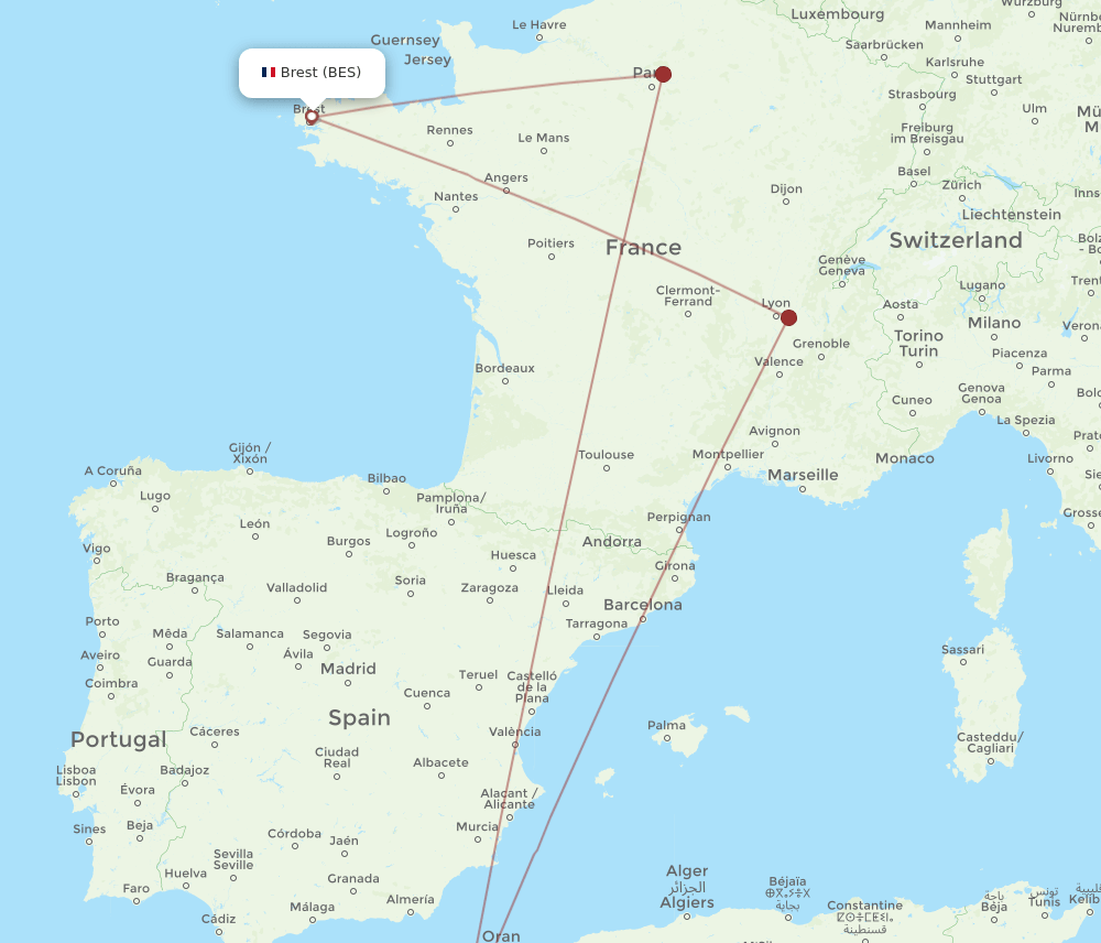 BES-TLM flight routes