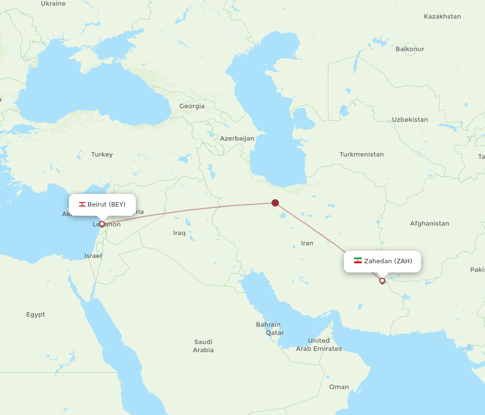 BEY-ZAH flight routes
