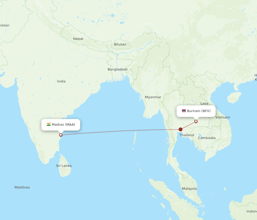 BFV-MAA flight routes