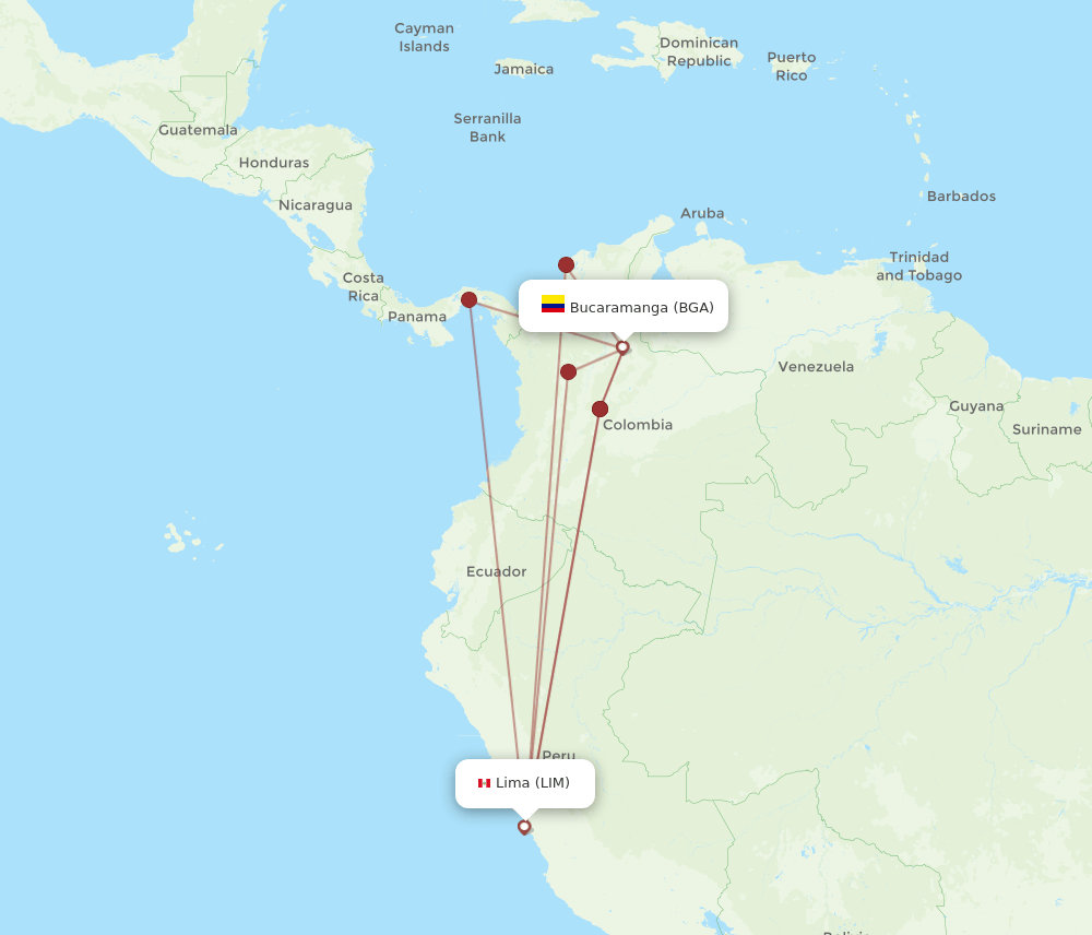 BGA-LIM flight routes