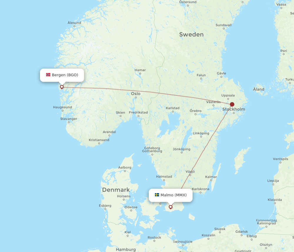 BGO-MMX flight routes