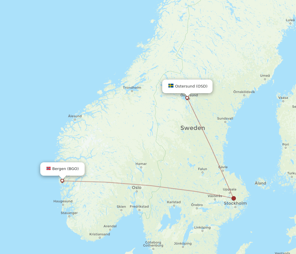 BGO-OSD flight routes