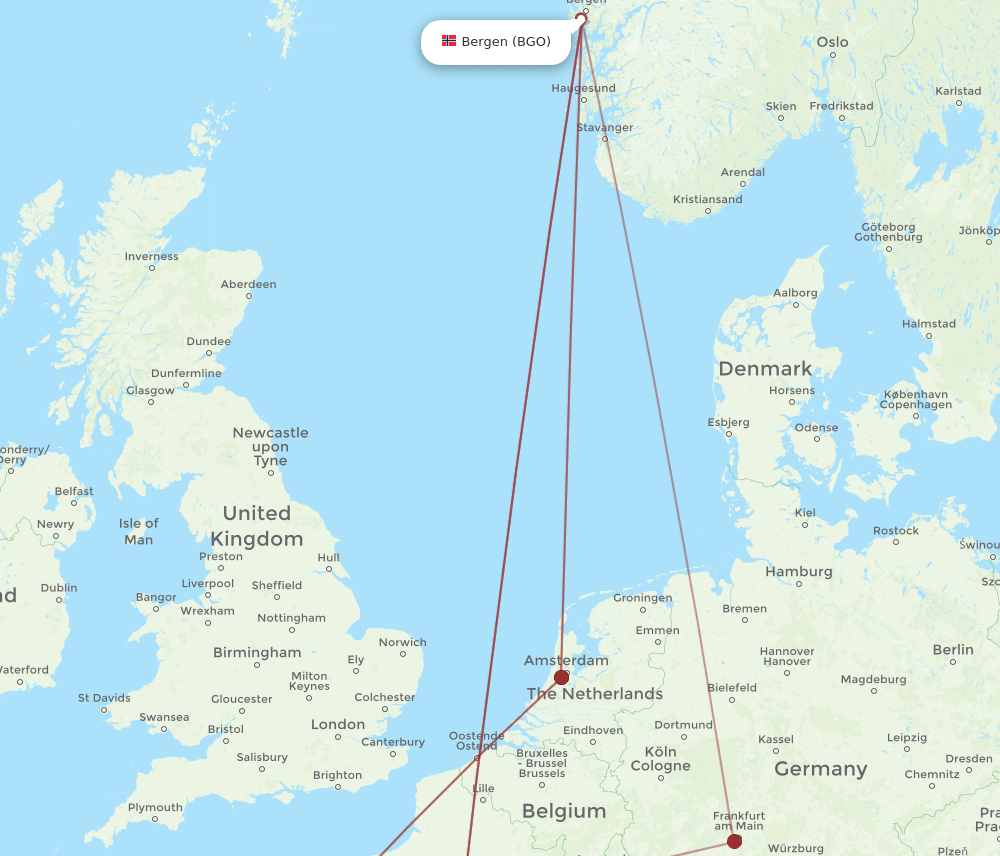 BGO-RNS flight routes