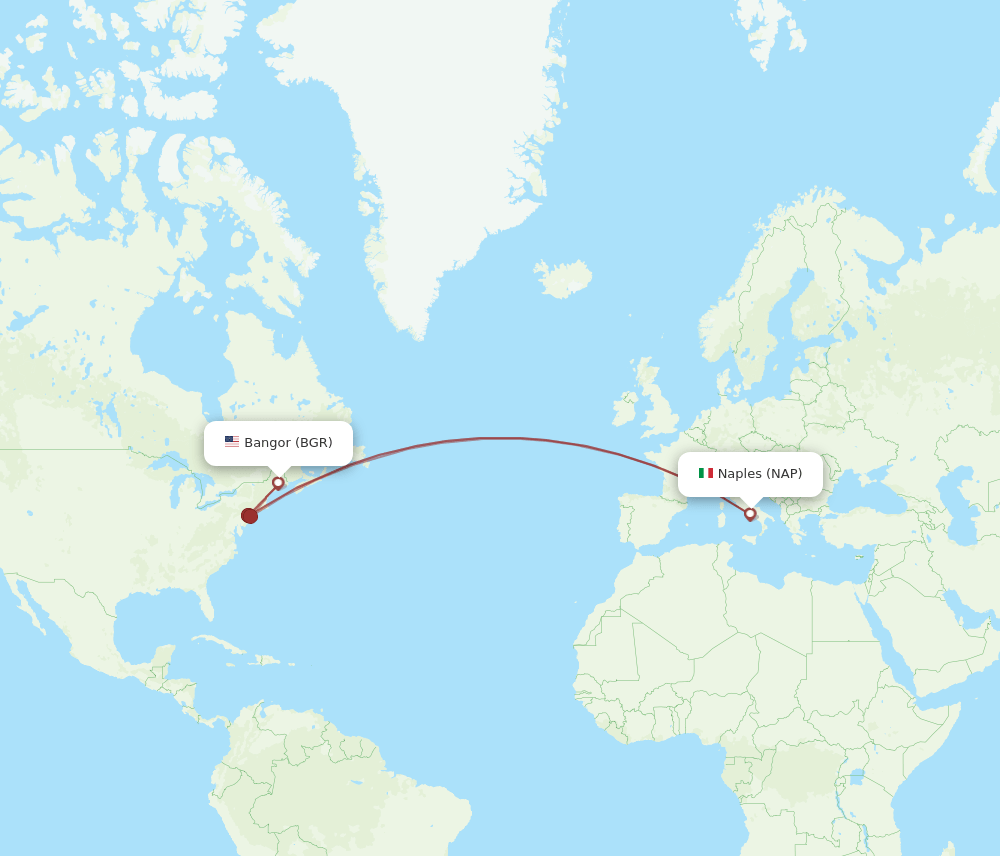 BGR-NAP flight routes