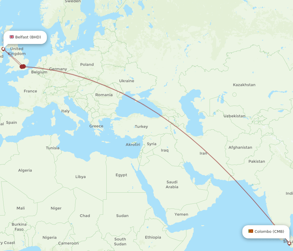 BHD-CMB flight routes