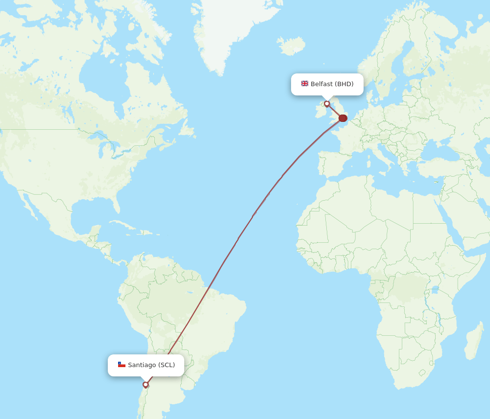 BHD-SCL flight routes