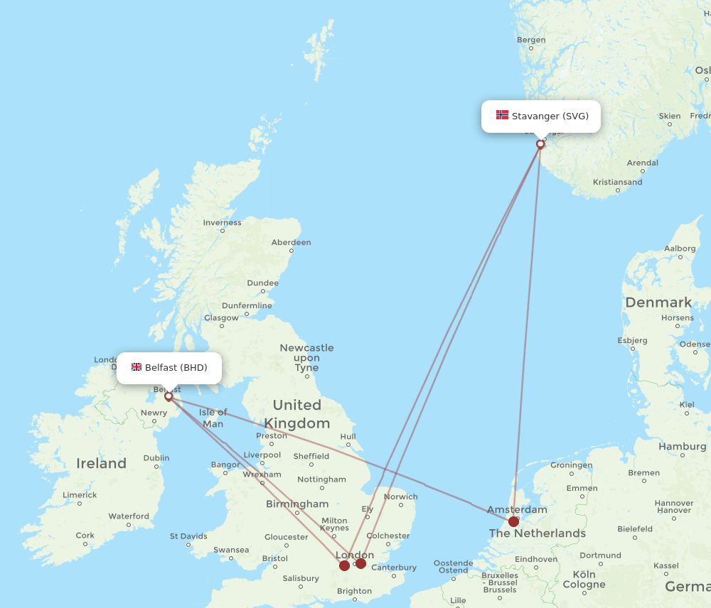 BHD-SVG flight routes
