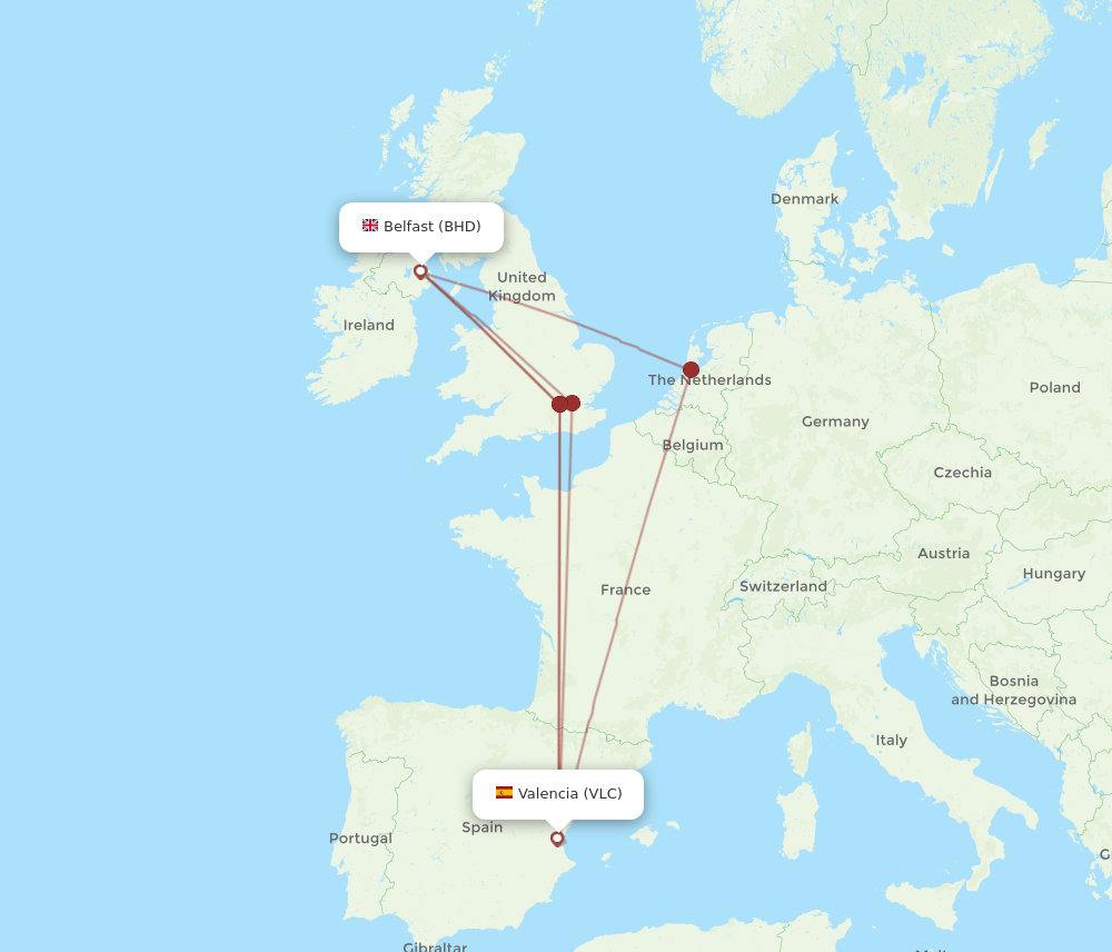 BHD-VLC flight routes