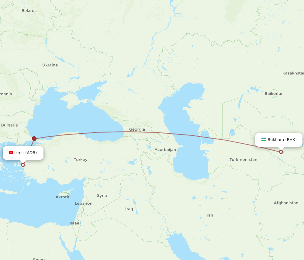 BHK-ADB flight routes