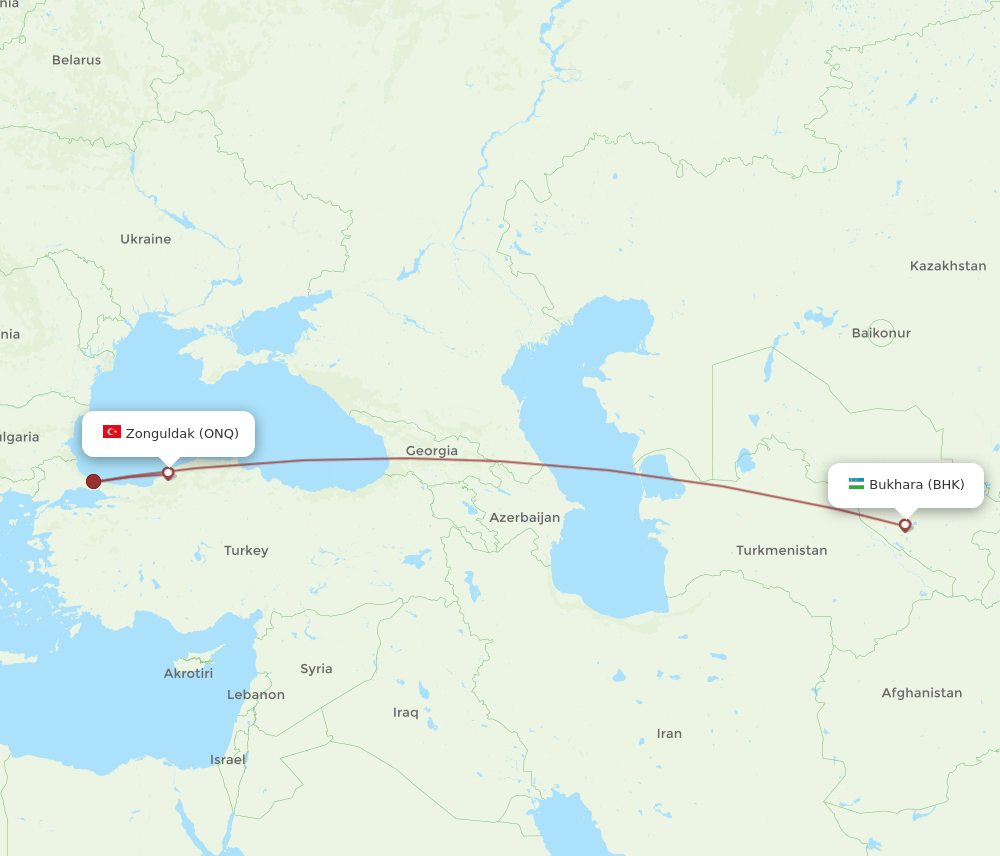 BHK-ONQ flight routes