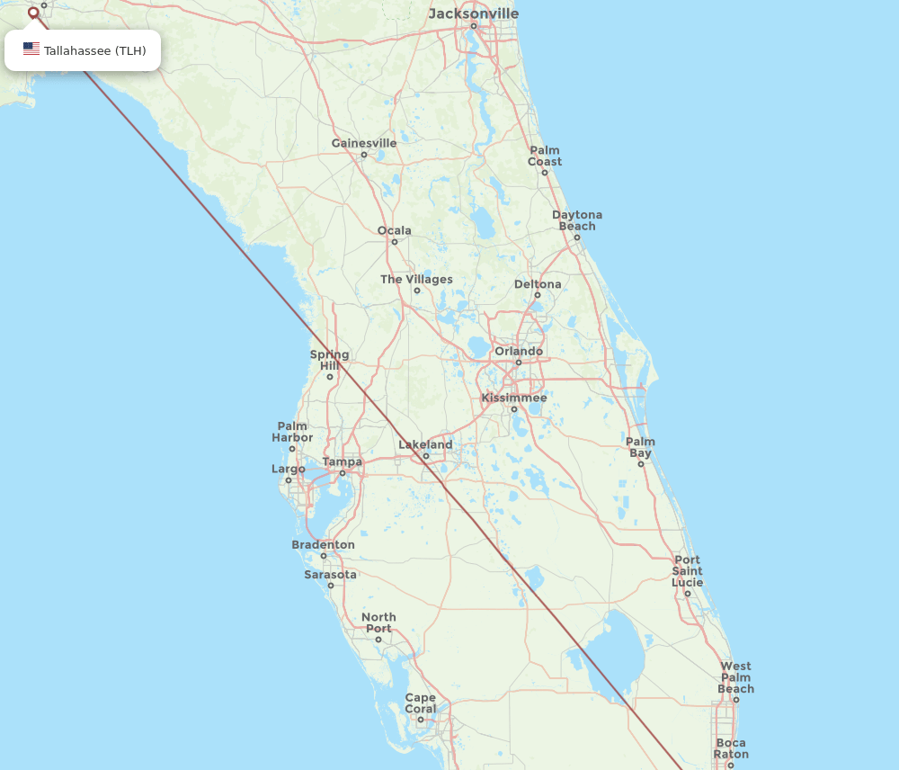 BIM-TLH flight routes